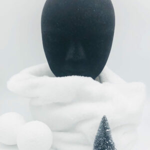 Snood blanc en polaire