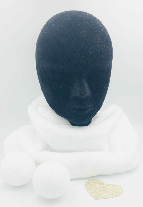Snood blanc poils courts