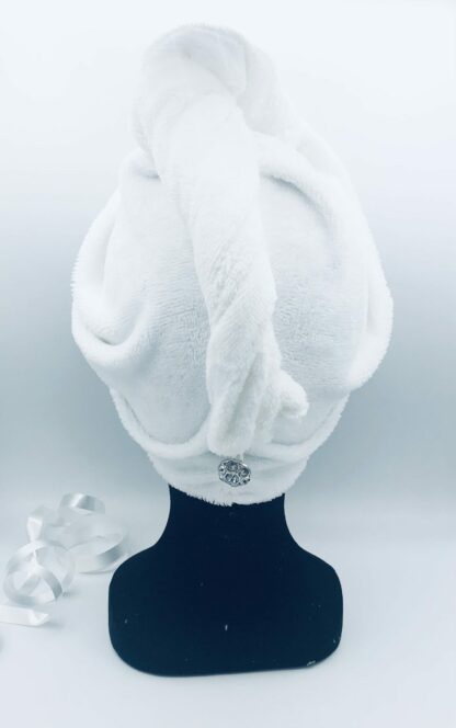Serviette cheveux en bambou blanche – Image 6