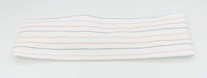 Bandeau été blanc rayé