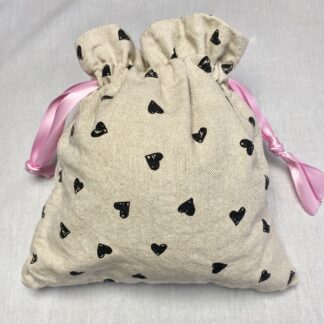 Sac pochon cœurs